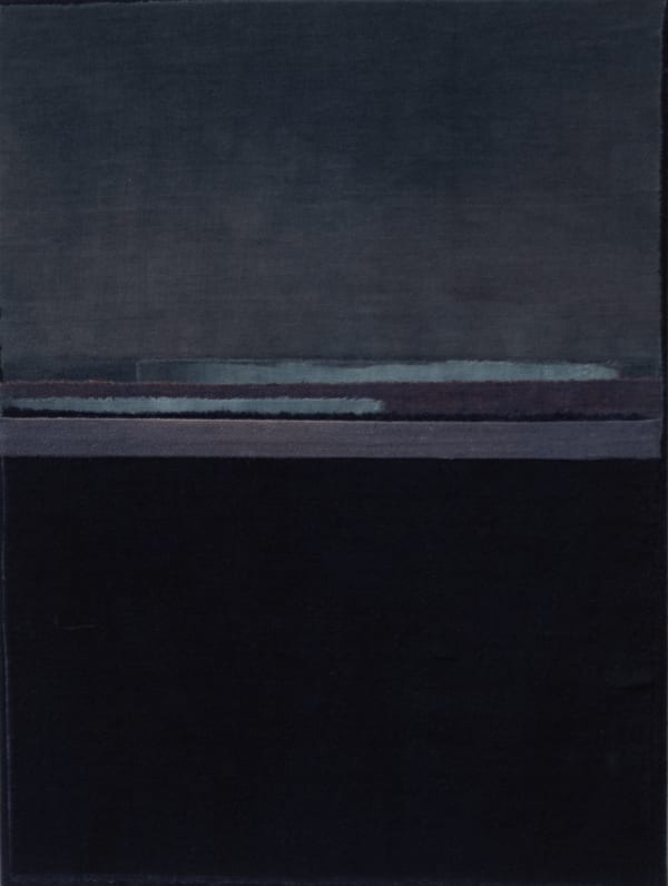 Mary Norden Solitude, 2024 Vintage fabric on canvas 40 x 30 cm + frame Signed and dated verso