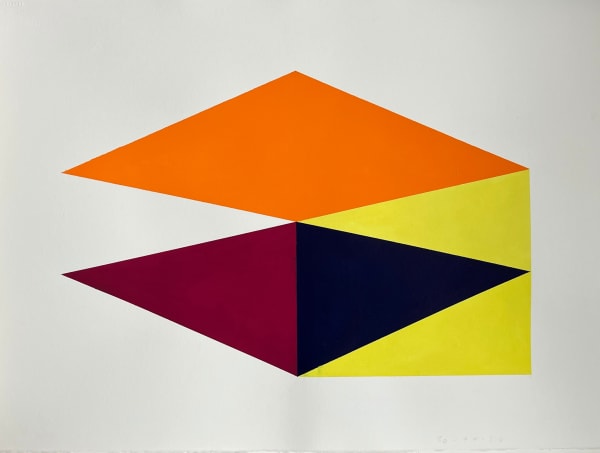 Sharon Hall Drawing II #300420, 2020 Gouache on Arches paper 22 x 30 1/8 in 56 x 76.5 cm Signed and dated