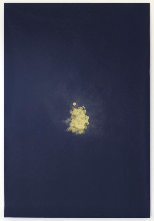 Nick Fox Love's sigh 9, 2012 Gold dust on carbon paper Work: 29.7 c 21 cm Framed on and under museum glass: 40.3 x 31.2 cm Series: Love's Sign Signed and dated verso