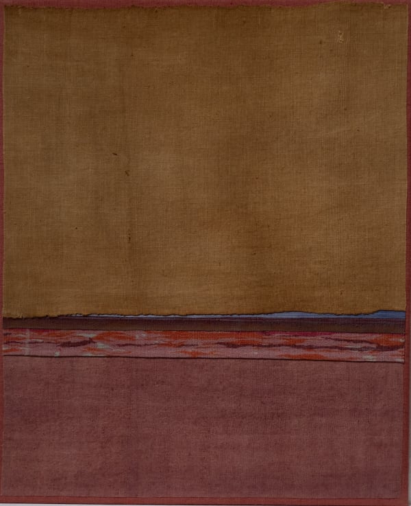 Mary Norden Last Night I dreamt of Distant Places, 2023 Vintage fabric on canvas 60 x 50 cm Signed and dated verso