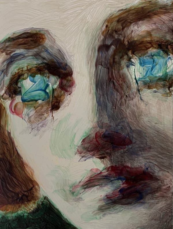 Fiona G. Roberts Untitled 156, 2025 Oil on aluminium 20 x 15 cm Signed and dated verso