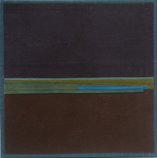 Mary Norden No 7, Thirty Summers I have Spent with You, 2024 Vintage fabrics on canvas 40 x 40 cm + frame Series: Thirty summers I have spent with you Signed and dated verso