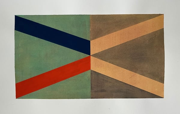 Sharon Hall Untitled Study #290420, 2020 acrylic and gouache on Arches watercolour paper 22 x 29 7/8 in 56 x 76 cm (paper size) Signed and dated