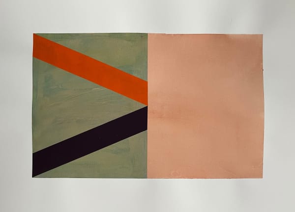 Sharon Hall Study #290520, 2020 acrylic and gouache on Arches watercolour paper 22 x 29 7/8 in 56 x 76 cm (paper size) Signed and dated