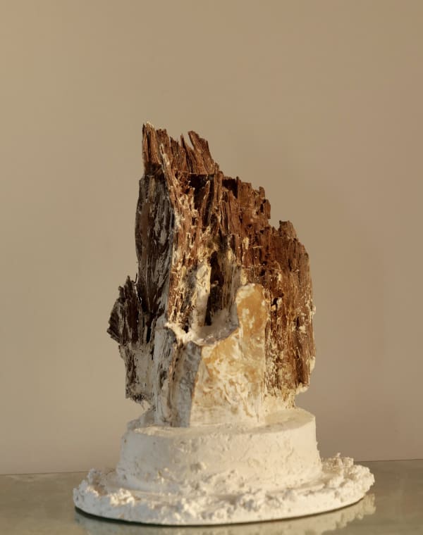 Andrew Hewish Archon , 2025 Stone, wood, marble plaster 28 x 20 x 20cm Signed and dated