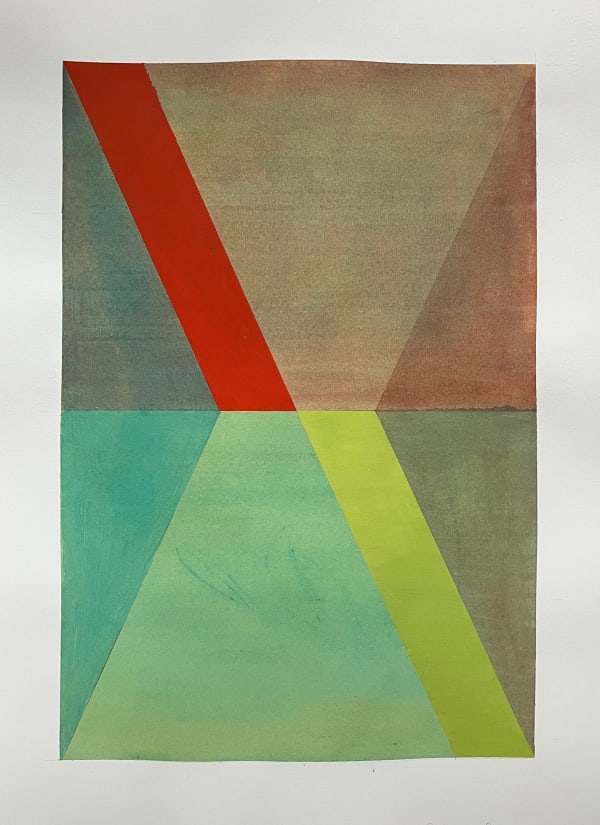 Sharon Hall Untitled Study #280420, 2020 acrylic and gouache on Arches watercolour paper 29 7/8 x 22 in 76 x 56 cm Signed and dated