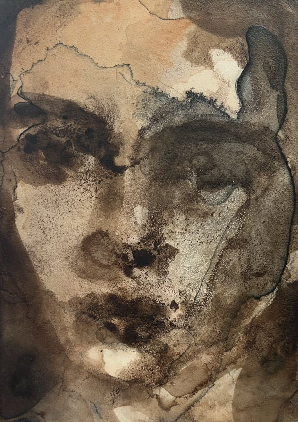 Fiona G. Roberts Untitled 121, 2024 Ink on board 18 x 13 cm Signed and dated verso