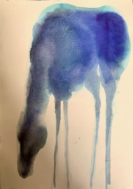 Eugenie Vronskaya, Blue Horse III, 2024