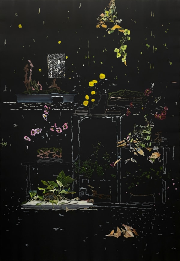 Untitled (Composition with the Kherson Library), 2023