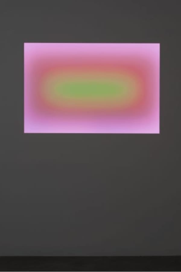James Turrell LED light, etched glass and shallow space