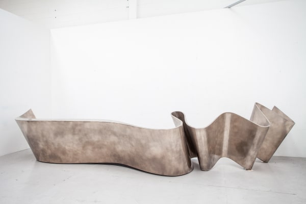 Ribbon Reception Desk (Work Available for Commission), 2016