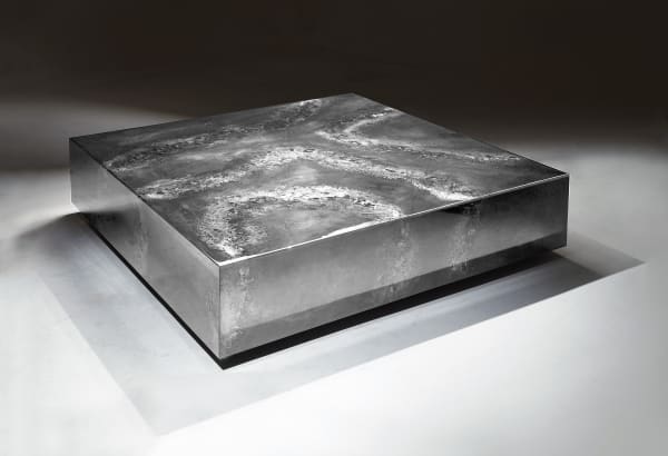 Slab Tramazite Coffee Table (Silver), 2017