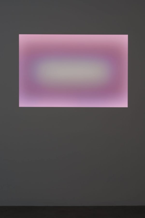 James Turrell LED light, etched glass and shallow space