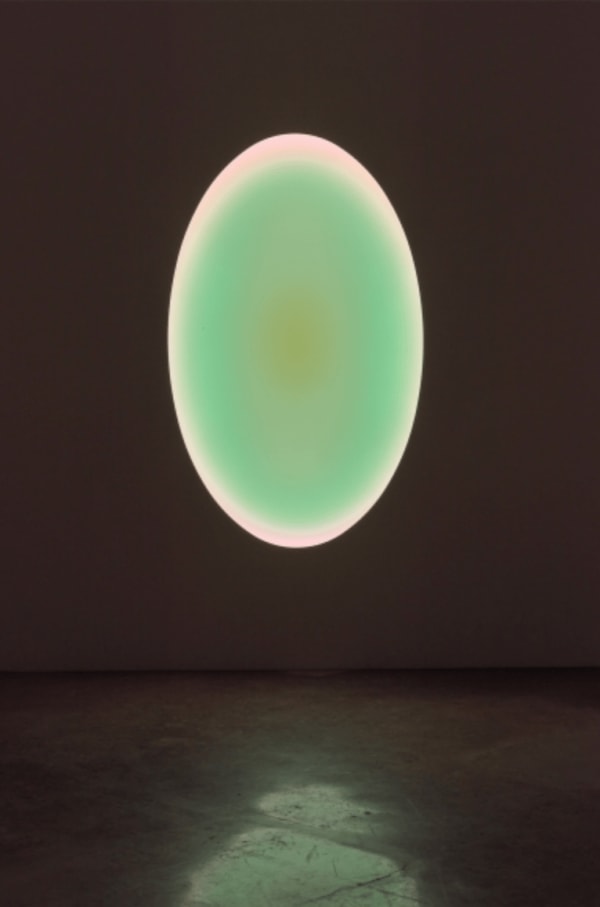 James Turrell LED light, etched glass and shallow space