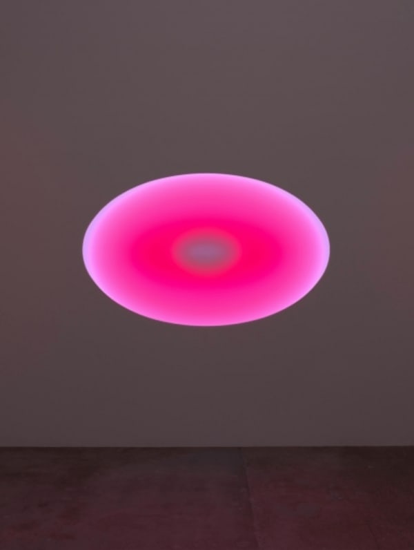 James Turrell LED light, etched glass and shallow space
