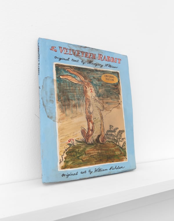 Kristen Morgin The Velveteen Rabbit, 2018 Unfired clay, paint, ink, marker 24.5 x 19.6 x 1.6 cm 9 5/8 x 7 3/4 x 5/8 in