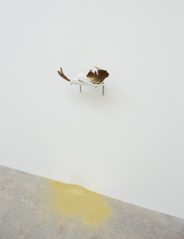 Andrea Longacre-White Letter from and to Amanda V, 2017 Burned wood, 3D printed wood, metal hardware and glitter 6 x 16 x 7 ins 15.24 x 40.64 x 17.78 cm