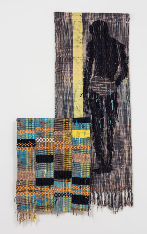 Diedrick Brackens, blue under night, 2017