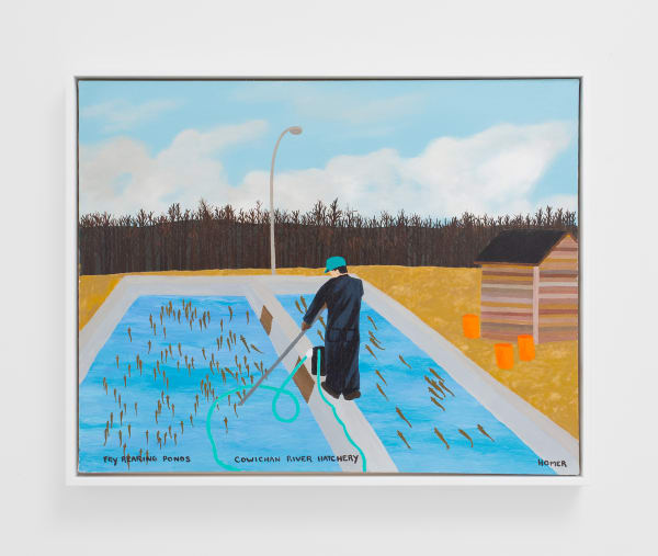 Jessie Homer French, Fry Rearing Ponds Cowichan River Hatchery, 1999