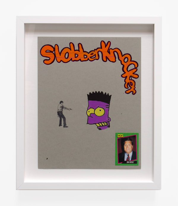 David Leggett AS GOD AS MY WITNESS, HE IS BROKEN IN HALF!, 2017 Screen print, acrylic, color pencil, and collage on paper 14 x 11 ins 35.56 x 27.94 cm