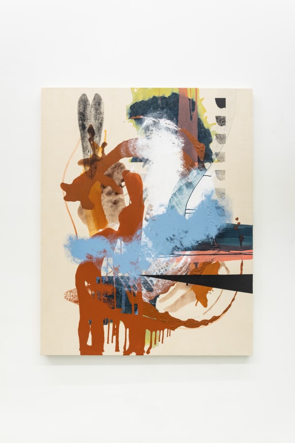 Elizabeth Neel Singing in the Shrouds, 2019 Acrylic on canvas 57 x 45 ins 144.78 x 114.3 cm