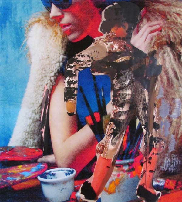 Paulina Olowska For Margo Lovelace, 2013 Collage on paper 47 5/8 x 41 1/2 ins 120.97 x 105.41 cm