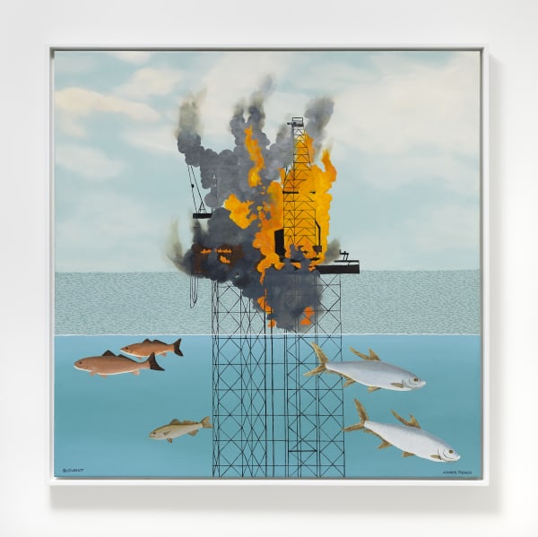 Jessie Homer French Blowout, 2020 Oil on canvas 36 x 36 in 91.4 x 91.4 cm