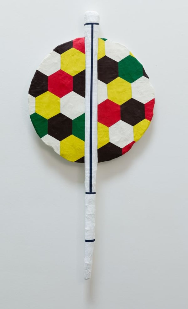 Roy Dowell Untitled #1030, 2013 Cardboard, paper and acrylic paint 50 x 24 x 3 ins 127 x 60.96 x 7.62 cm