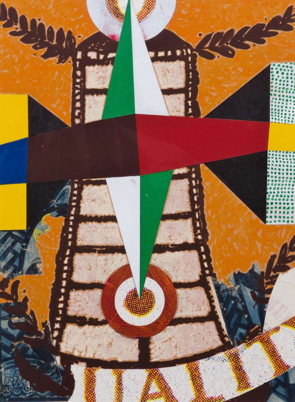 Roy Dowell Untitled #998, 2010 Collage and acrylic on paper 16 x 12 ins 40.64 x 30.48 cm