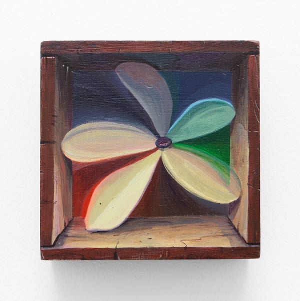 Alexander Harrison Forever and a Day, 2021 Acrylic on panel 4 x 4 in 10.2 x 10.2 cm