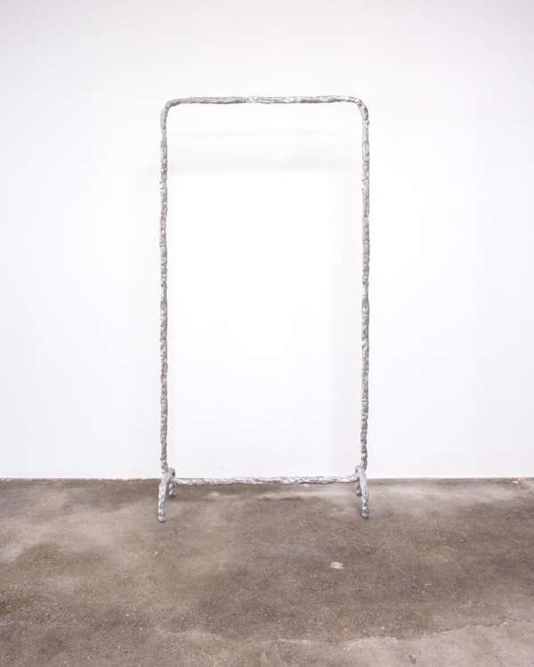 Ellen Schafer Fast Fashion (how I learned to be in a body variables x, y and z), 2016 Aluminum 70 x 36 x 10 ins 177.8 x 91.44 x 25.4 cm