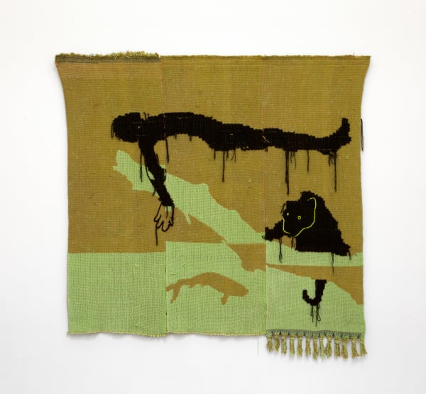 Diedrick Brackens immersion circle, 2019 Cotton, nylon, and acrylic yarn 72 x 72 ins 182.88 x 182.88 cm