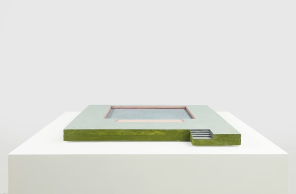 Harold Ancart Untitled, 2020 Oil stick on concrete 25 x 31 1/4 x 2 in 63.5 x 79.4 x 5.1 cm