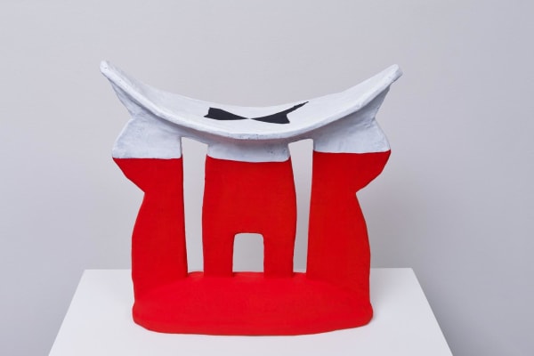 Roy Dowell Untitled #1018, 2012 Cardboard, paper and acrylic paint 17 x 17 x 5 ins 43.18 x 43.18 x 12.7 cm