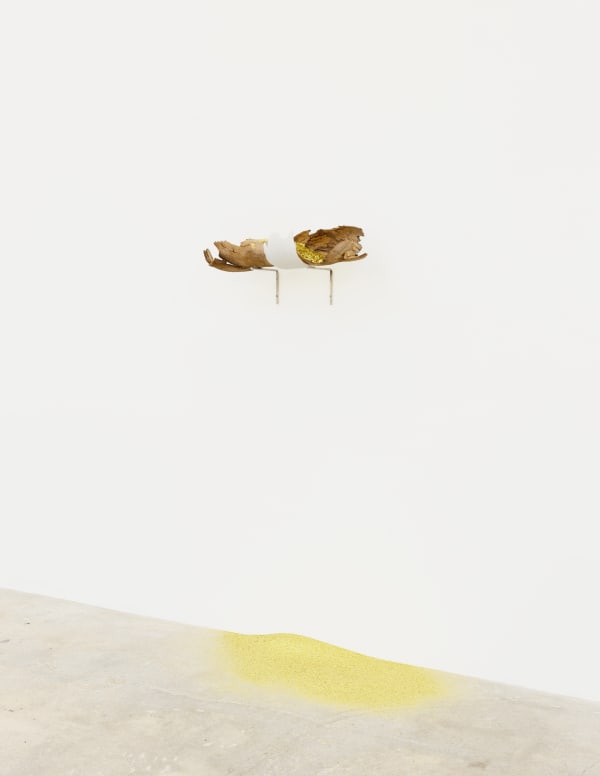 Andrea Longacre-White Letter from and to Amanda II, 2017 Burned wood, 3D printed wood, metal hardware and glitter 10 x 21 x 5 6/8 ins 25.4 x 53.34 x 14.61 cm