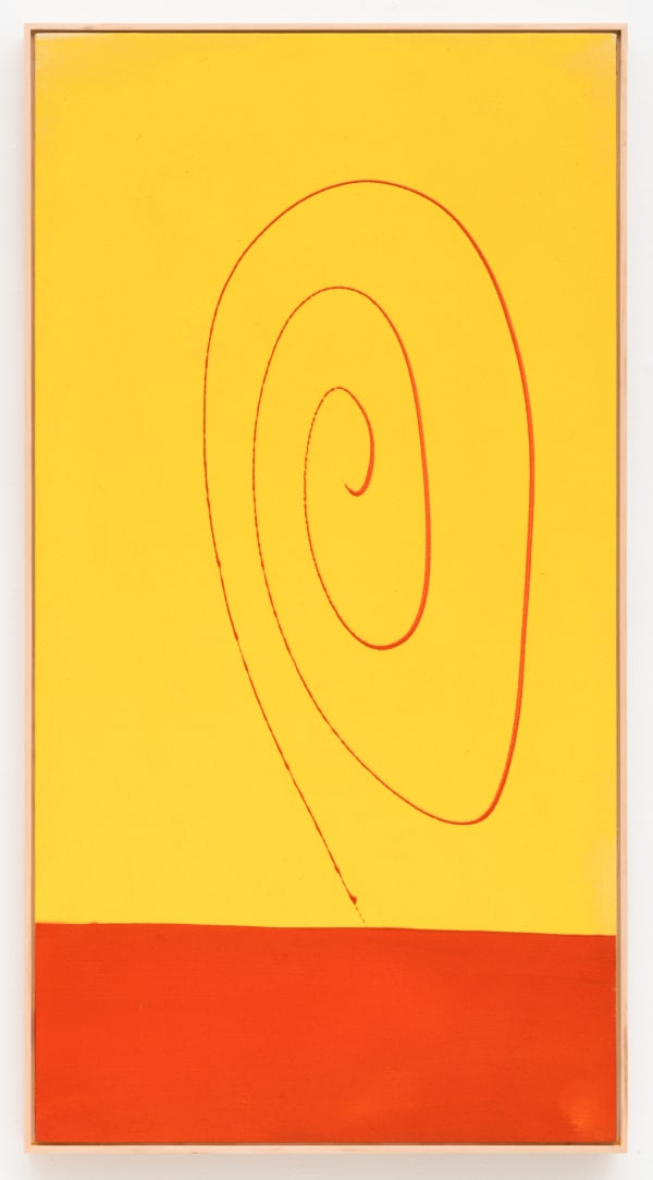 Billy Al Bengston Cliff, 2020 Acrylic on canvas 40 x 21 in 101.6 x 53.3 cm