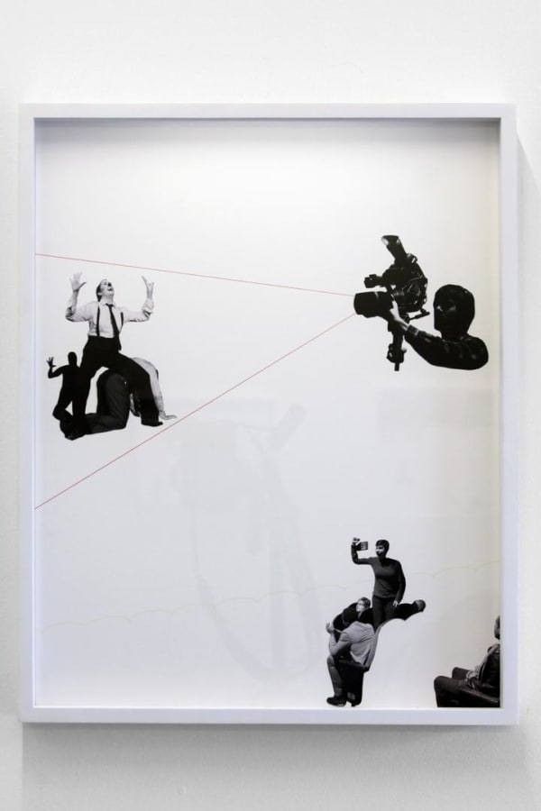 Liz Magic Laser I Feel Your Pain (Collage #11), 2011-2012 Photographs and colored pencil on Bristol board 20 x 16 ins 50.8 x 40.64 cm