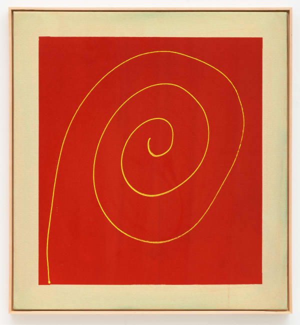 Billy Al Bengston Larry, 2020 Acrylic on canvas 24 x 22 in 61 x 55.9 cm