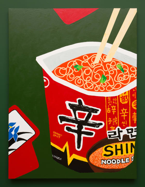Wendy Park Hwatu Shin Ramyun, 2022 Acrylic on canvas 48 x 36 in 121.9 x 91.4 cm