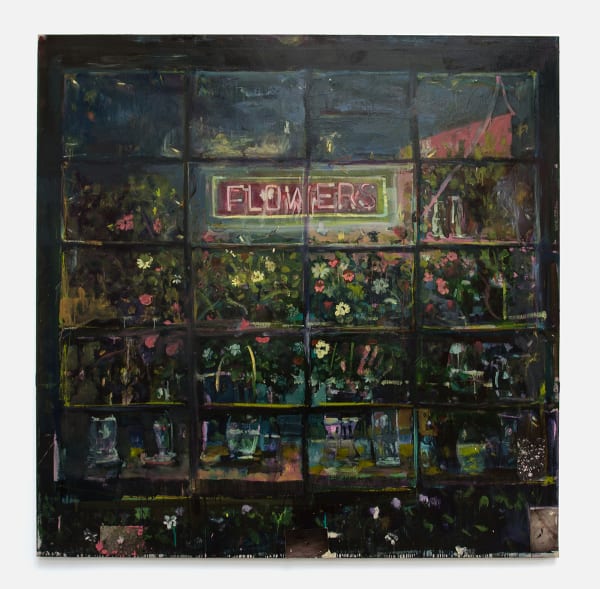 Nathan Zeidman Not Yet Titled (Pink and Yellow Flowers), 2016 Oil on canvas 75 x 75 ins 190.5 x 190.5 cm