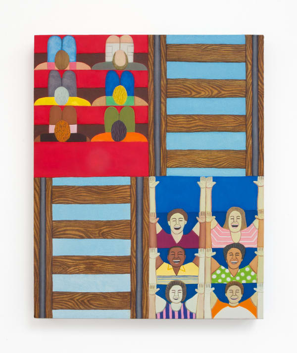 Ryan Richey Roller Coaster, 2018 Oil on panel 20 x 16 ins 50.8 x 40.64 cm