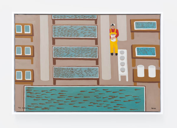 Jessie Homer French The Nursery, 1988 Oil on canvas 24 x 36 ins 60.96 x 91.44 cm