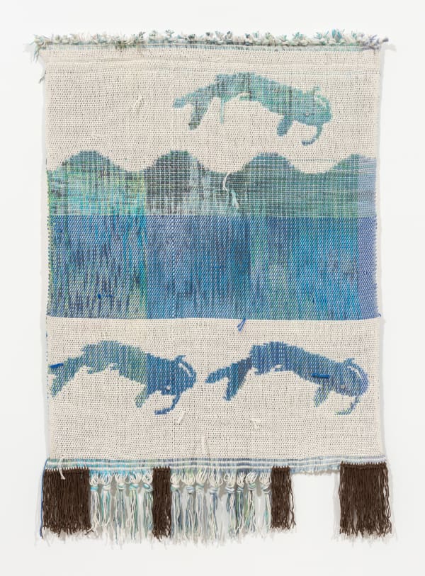 Diedrick Brackens, heaven is a muddy river bed, 2017