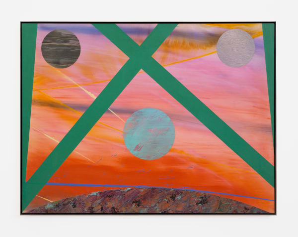 Billy Al Bengston Tanutamen, 1990 Acrylic on canvas 36 x 48 ins 91.44 x 121.92 cm