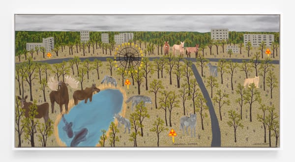 Jessie Homer French Chernobyl Summer, 2018 Oil on canvas 24 x 48 ins 60.96 x 121.92 cm