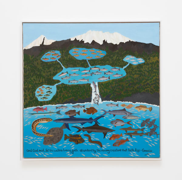 Jessie Homer French Genesis, 2017 Oil on canvas 40 x 40 ins 101.6 x 101.6 cm