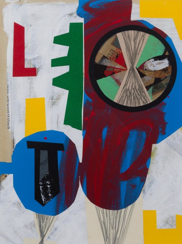 Roy Dowell Untitled #M-15, 2013 Collage and acrylic on paper 16 x 12 ins 40.64 x 30.48 cm