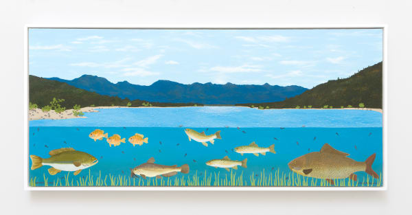 Jessie Homer French Hemet Lake, 2018 Oil on canvas 24 x 52 ins 60.96 x 132.08 cm