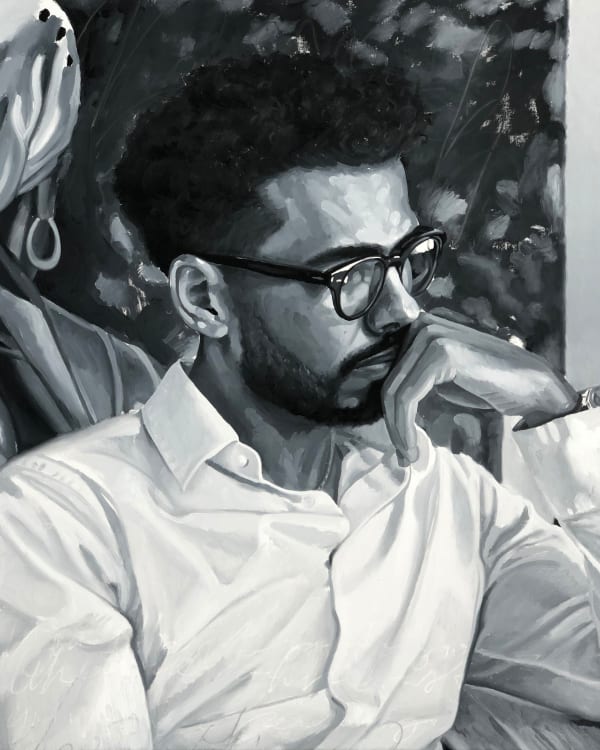 Kohshin Finley, The Artist in His Studio, 2021