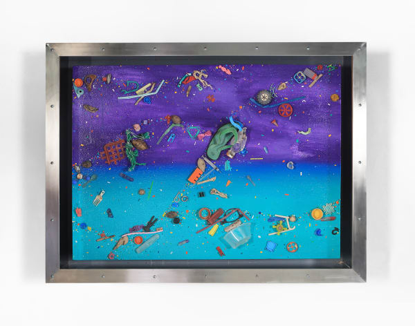 Ashley Bickerton, Flotsam Painting (Small Size), 2019